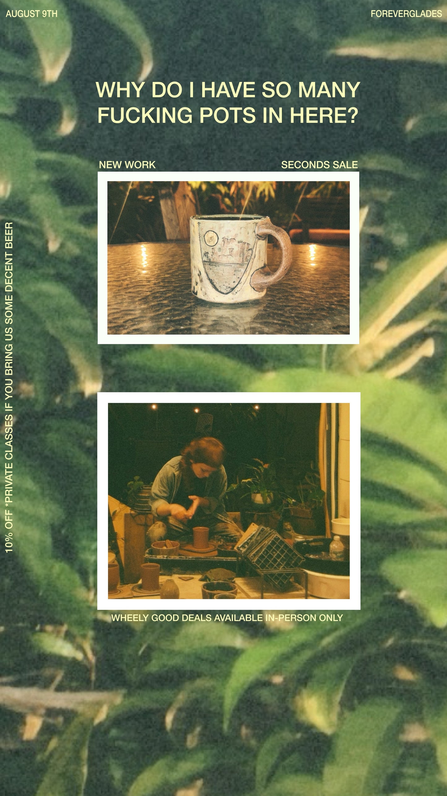 F O R E V E R GLADES ✨ second saturdays night market and creative gatherings (rain check for sept! :-( next up — oct 11)